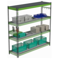 Металлическая полка с комплектом траверс для стеллажей Metalex серии HARD 1800х500 ООО Металекс АСР1850