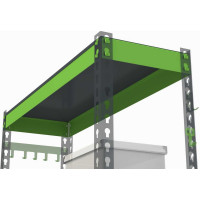 Металлическая полка с комплектом траверс для стеллажей Metalex серии HARD 1400х400 ООО Металекс АСР1440