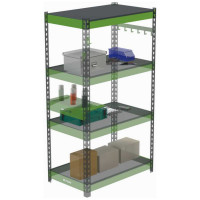 Металлическая полка с комплектом траверс для стеллажей Metalex серии HARD 1000х600 ООО Металекс АСР1060