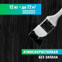 Резиновая краска PROSEPT SuperRubber (черный Ral 9004; 12 кг) 070-12