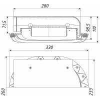 Кровельный аэратор Татполимер ТР-88/S черный 29293