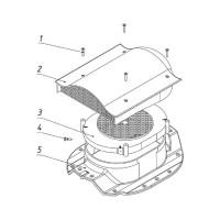 Кровельный аэратор Татполимер ТР-88/N серый 50023
