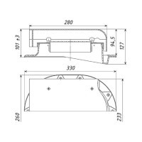 Кровельный аэратор Татполимер ТР-88/F коричневый 29287
