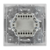 Выключатель Intro Plano 1-101-01 одноклавишный,10А-250В, IP20, СУ, белый, Б0053721