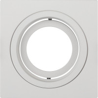 Встраиваемый светильник ЭРА KL85 WH MR16/GU5.3, белый, алюминиевый Б0054348