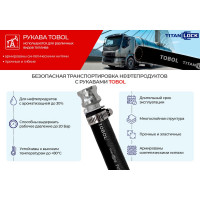 Маслобензостойкий напорный рукав TITAN LOCK TOBOL 20 Бар, внутренний диаметр 6 мм, 20 метров TL006TB_20