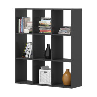 Стеллаж ФЕЛИКС 9-ти секционный антрацит ПК-ОБИ-СЖ124Х108-В1-297