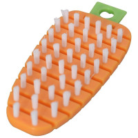 Щетка для мытья посуды, овощей и фруктов МУЛЬТИДОМ Морковка VL58-11