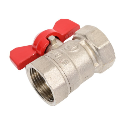 Шаровой кран DOUBLE-LIN Light неполнопроходной Вр-Вр бабочка - 3/4" LL1163 (3/4")