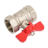 Шаровой кран DOUBLE-LIN Light неполнопроходной Вр-Вр бабочка - 3/4" LL1163 (3/4")