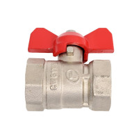 Шаровой кран DOUBLE-LIN Light неполнопроходной Вр-Вр бабочка - 3/4" LL1163 (3/4")