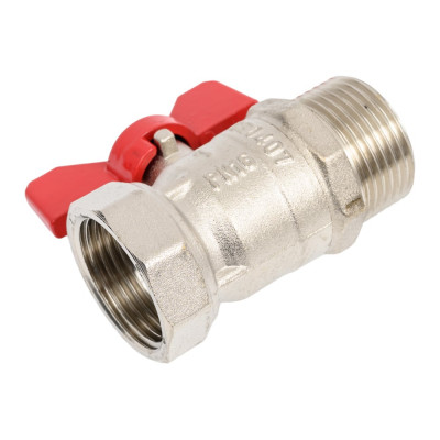 Шаровой кран DOUBLE-LIN Light неполнопроходной Вр-Нр бабочка - 1 LL1164 (1")