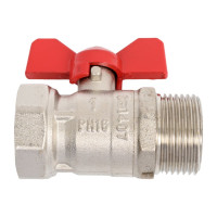 Шаровой кран DOUBLE-LIN Light неполнопроходной Вр-Нр бабочка - 1 LL1164 (1")