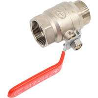 Шаровой Кран DOUBLE-LIN латунный резьбовой, ручка НР/ВР 1.1/2" LL1003 (1"1/2)