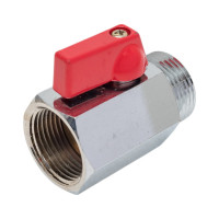 Шаровой кран DOUBLE-LIN латунный резьбовой, мини НР/ВР 3/4" LL1027B (3/4")