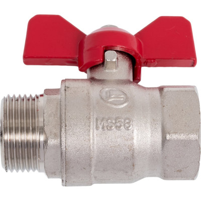 Шаровой Кран DOUBLE-LIN латунный резьбовой, бабочка НР/ВР 3/4" LL1041 (3/4")