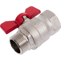 Шаровой Кран DOUBLE-LIN латунный резьбовой, бабочка НР/ВР 3/4" LL1041 (3/4")