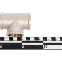 Тройник резьбовой DOUBLE-LIN латунный никелированный В/В/В 1" LL6016 (1")