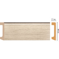 Плинтус напольный Decomaster D235-72/20ДМ 80x17x2400 мм D235-72 ДМ