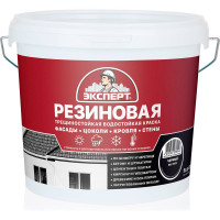 Краска резиновая трещиностойкая ЭКСПЕРТ черный RAL 9005 5 л 29839
