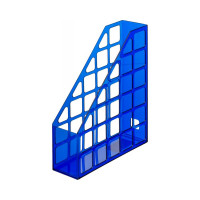 Вертикальный накопитель Attache 75 мм Line пластиковый синий 1337974