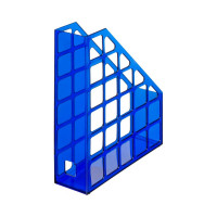 Вертикальный накопитель Attache 75 мм Line пластиковый синий 1337974