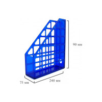 Вертикальный накопитель Attache 75 мм Line пластиковый синий 1337974