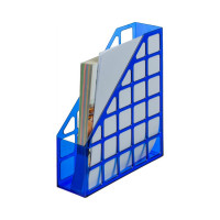 Вертикальный накопитель Attache 75 мм Line пластиковый синий 1337974