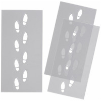 Трафарет для выпечки МУЛЬТИДОМ Следы размер 9x18 см VL80-488