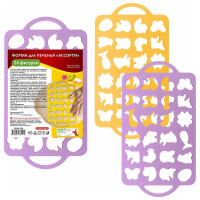 Форма для печенья МУЛЬТИДОМ Ассорти 24 фигуры размер 40x22 см 2 дизайна DH80-229