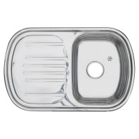 Мойка MELANA 7749 U 0.8/180 врезная, прямоугольная с сифоном 231 t 10