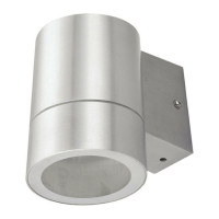 Садово-парковый фасадный светильник General Lighting Systems одинарный GX53, 116х140х90мм, металл, хром IP65 GWL-GX53-M-IP65 661135