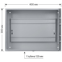Навесной корпус TDM ЩУ-1ф/2 на 2 счётчика 300x400x125 IP54 Народный SQ0905-2503