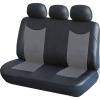 Чехлы для сидений AIRLINE CONSUL универсальные, 11 предетов, искусственная кожа, черный/серый ACS-UEL-07