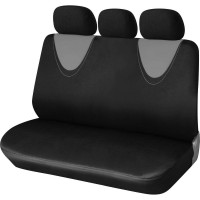 Чехлы для сидений Airline универсальные, RS-1k, передние/задние, 9 предметов, полиэстер, черный/серый ACS-PP-03