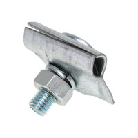 Соединительный зажим круглого проводника IEK 6-12мм, оцинкованная сталь ZCC80-11-1-16