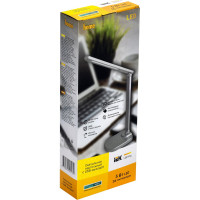 Настольный светильник IEK LED 2028 5Вт, USB, серебро LDNL0-2028-1-UV-05-K27