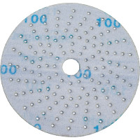 Шлифовальный круг CERAMIC L712T 125 мм на липучке с мультипылеотводом, P100, 5 шт Sunmight 76407R