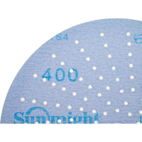 Шлифовальный круг CERAMIC L712T 150 мм на липучке с мультипылеотводом, P400, 5 шт Sunmight 76516R