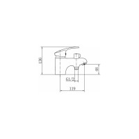 Смеситель с гигиеническим душем FASHUN хром, ф40, латунь A1221