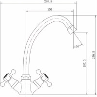 Смеситель для кухни FASHUN A4119