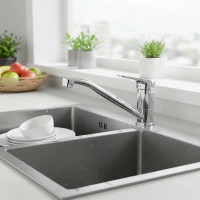 Смеситель для кухни FASHUN хром ф35, силумин A4213