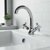 Смеситель для кухни FASHUN хром гайка, силумин A4224