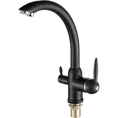 Смеситель для кухни FASHUN черный, фильтр - гайка ф35, латунь A4399-7