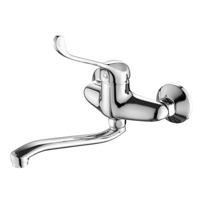 Смеситель для кухни FASHUN хром, настенный ф40, излив 25S, хирургический, латунь A4654