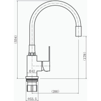 Смеситель для кухни FASHUN A54101-6