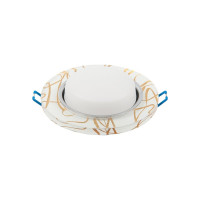 Встраиваемый светильник General Lighting Systems с подсветкой GX53, 123х45мм, золотая роспись, IP20 GCL-GX53-H38-BL-10 661148