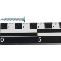 Универсальный саморез КВАДРА 4.5x35 белый, потайная голова, цинк, уп. 12 шт. 453035012812