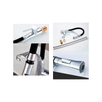 Смеситель для кухни MATRIX SMF-323197/BK 40 мм, черный силиконовый излив 5452