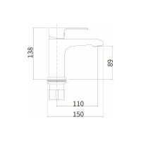 Смеситель для умывальника FASHUN A1082-7